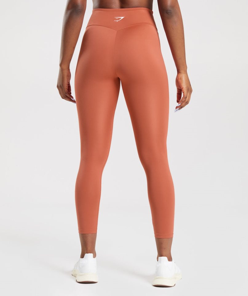 Women's Gymshark Training Leggings Orange | NZ 8RCVES